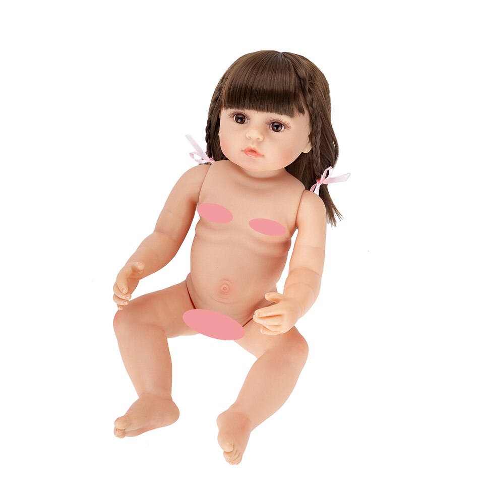 Bebê Boneca Reborn Original 100% Silicone Dormir + Coelha