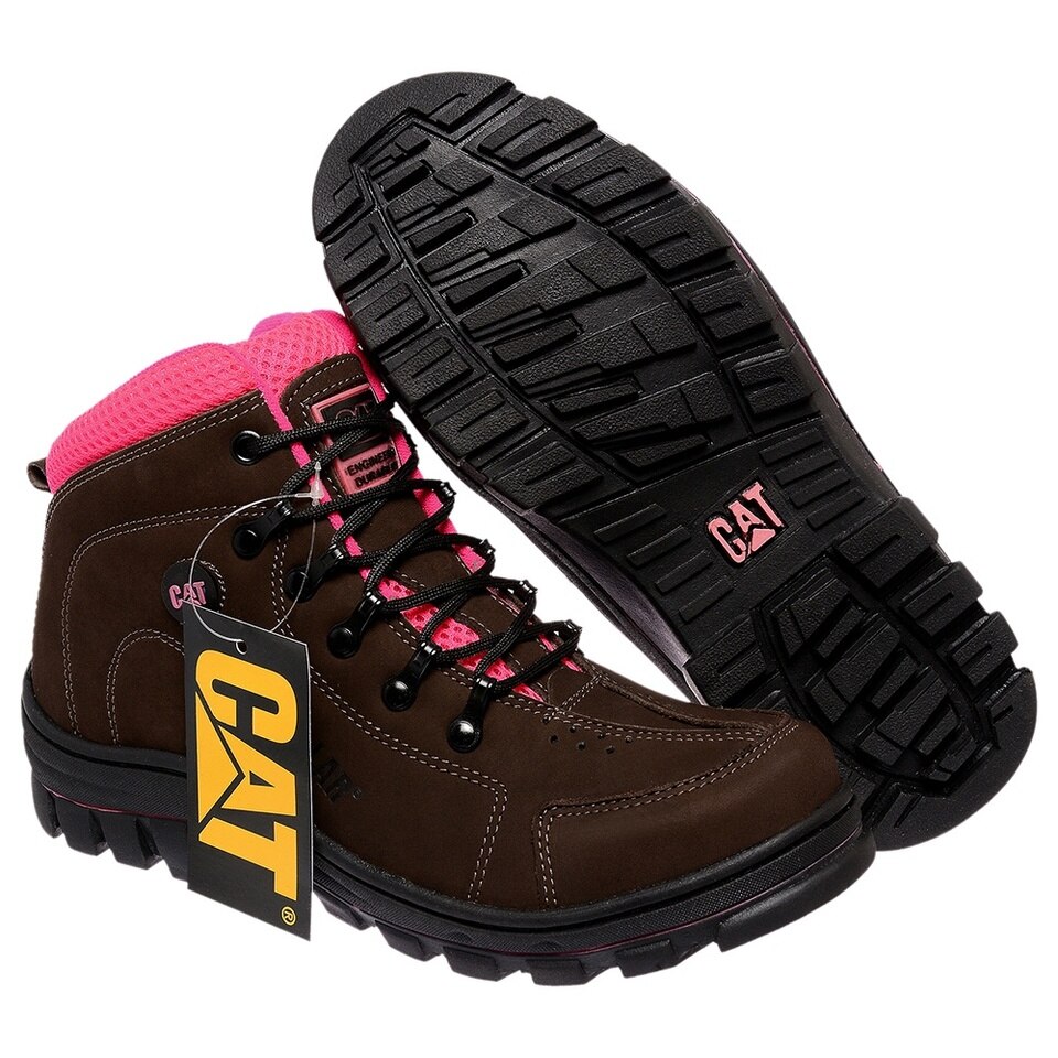 Bota Caterpillar Amarela Adventure Cano Alto