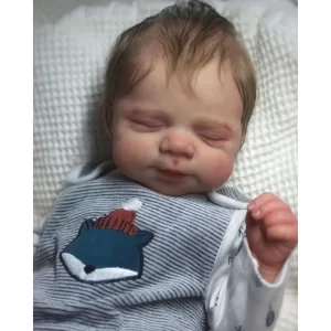 Boneca Bebe Reborn  menino com cabelo implantado fio a fio