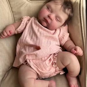 Bebê Reborn Silicone Macio com Cabelos Fio a Fio Realistas