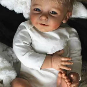 Bebê Reborn Reciém-Nascido Silicone Realista com Cabelo Implantado